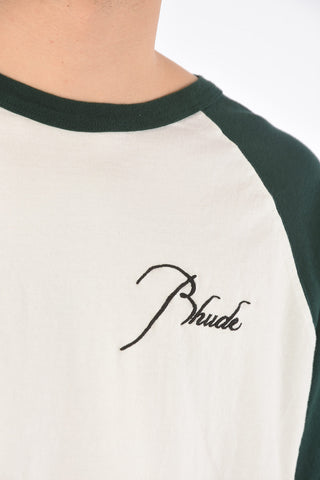 Embroidered baseball t-shirt