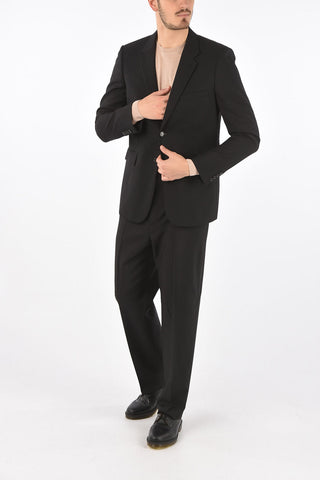 2 Button Flap Pocket Wool Blazer
