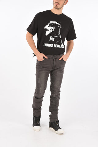 Distressed slim fit TIGHT jeans 17 cm