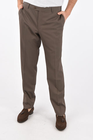 virgin wool side vents notch lapel 2-button suit