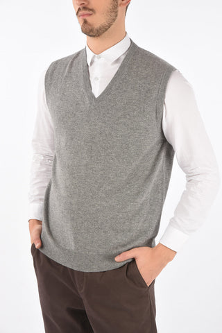 V Neck Cashmere Vest