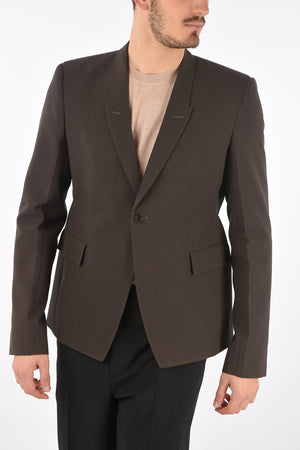 1 Button Flap Pocket Blazer