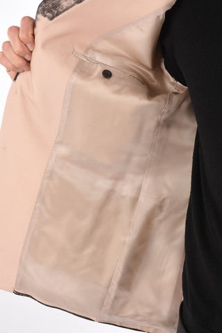 Single-breasted INK Printed Blazer