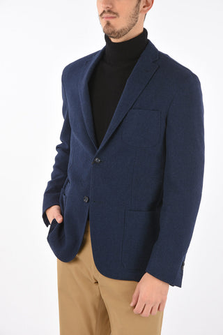 ID Tweed 2 Button Blazer with Patch Pocket
