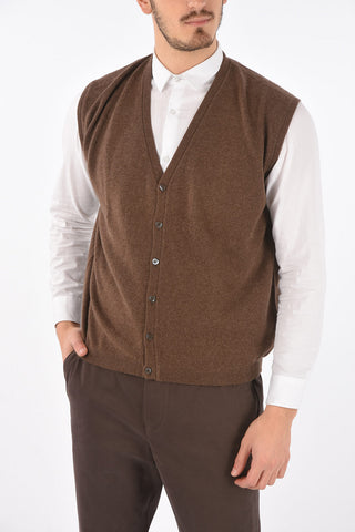 CC COLLECTION Front Buttoned Cashmere Vest