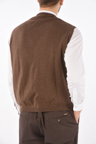 CC COLLECTION Front Buttoned Cashmere Vest