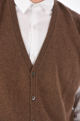CC COLLECTION Front Buttoned Cashmere Vest