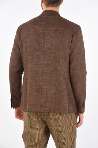Half lined wool blend blazer