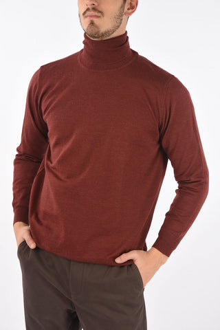 Maglia a Collo Alto in Lana Merino