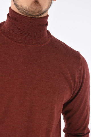 Maglia a Collo Alto in Lana Merino