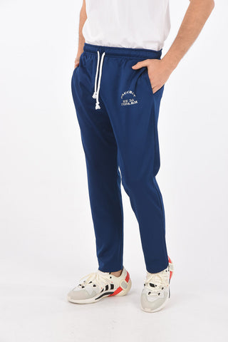 Joggers con coulisse e zip laterali