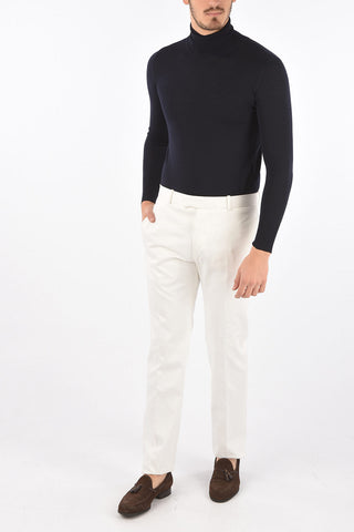 4 Pocket Hidden Fastening Cotton Pants