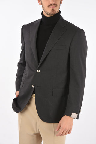 Virgin Wool LEADER Single Breasted Blazer