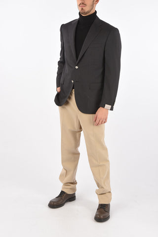 Virgin Wool LEADER Single Breasted Blazer