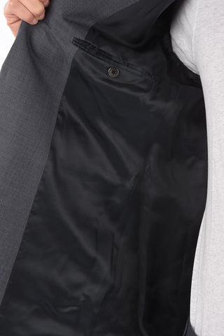 2 Button Notch Lapel Virgin Wool Blend Suit