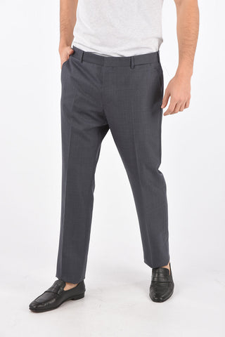 2 Button Notch Lapel Virgin Wool Blend Suit