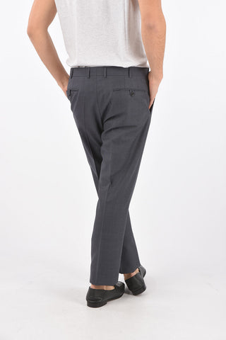 2 Button Notch Lapel Virgin Wool Blend Suit
