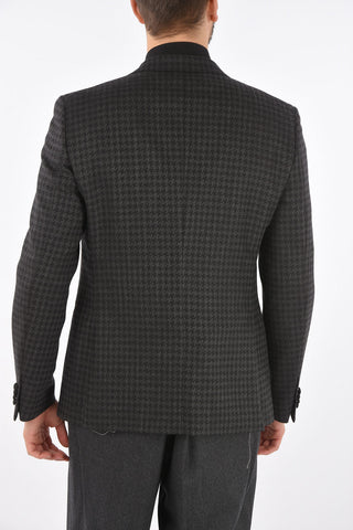CC COLLECTION Houndstooth RESET Blazer with Peak Lapel