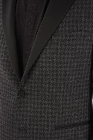 CC COLLECTION Houndstooth RESET Blazer with Peak Lapel