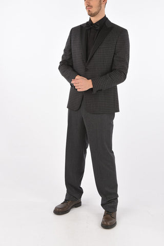 CC COLLECTION Houndstooth RESET Blazer with Peak Lapel
