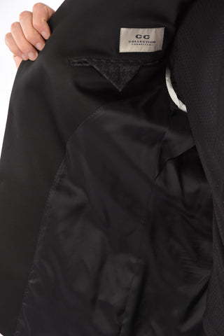 CC COLLECTION Houndstooth RESET Blazer with Peak Lapel