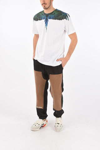 Pantaloni Joggers Stampati con Toppe