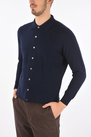 CC COLLECTION Polo Neck Cashmere Blend Cardigan