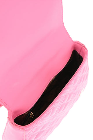 LOVE borsa trapuntata in ecopelle con tracolla removibile