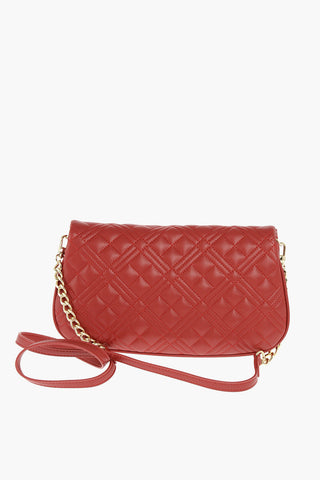 LOVE borsa a tracolla trapuntata in ecopelle