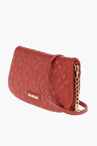 LOVE borsa a tracolla trapuntata in ecopelle