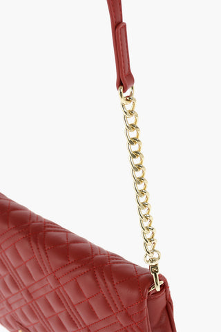 LOVE borsa a tracolla trapuntata in ecopelle