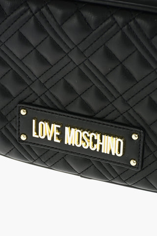 LOVE borsa a tracolla trapuntata in ecopelle