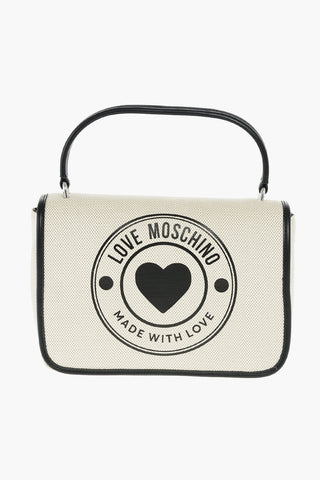 LOVE borsa a mano a quadretti con tracolla removibile