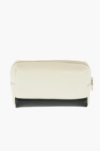 LOVE faux leather Cosmetic Case with zip closure