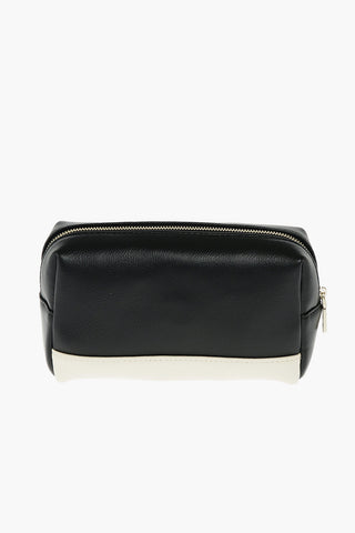 LOVE faux leather Cosmetic Case with zip closure