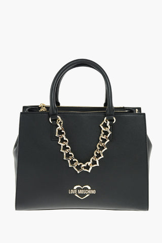 LOVE faux leather Tote bag with removable shoulder strap
