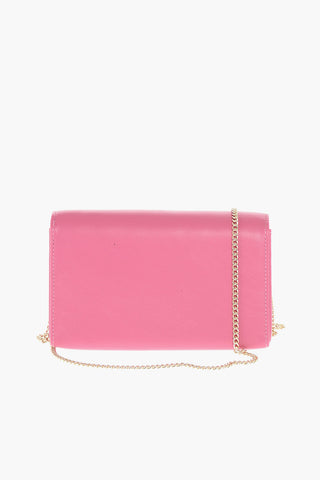 LOVE faux leather crossbody bag with embossed logo