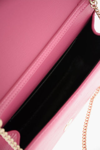 LOVE faux leather crossbody bag with embossed logo