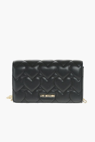 LOVE borsa a tracolla trapuntata in ecopelle 