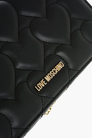 LOVE borsa a tracolla trapuntata in ecopelle 