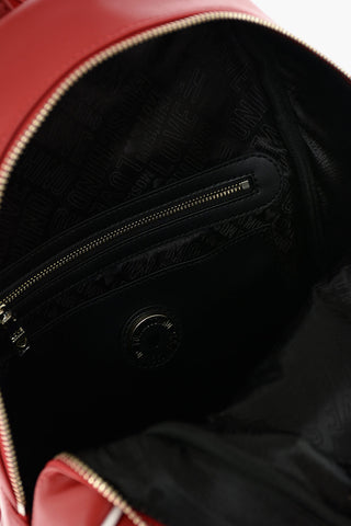 LOVE logo printed faux leather backpack