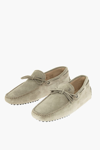 Bow Suede Loafers