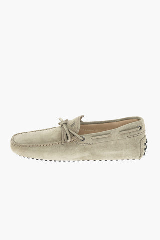 Bow Suede Loafers