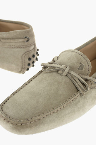 Bow Suede Loafers
