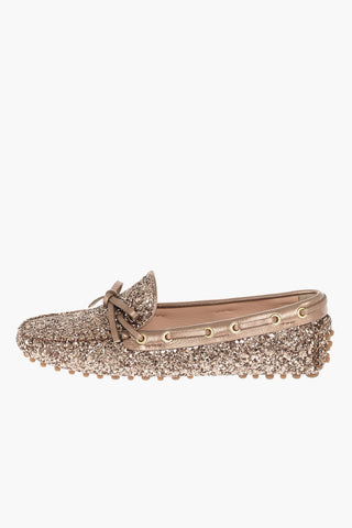 Bow Glitter Loafers