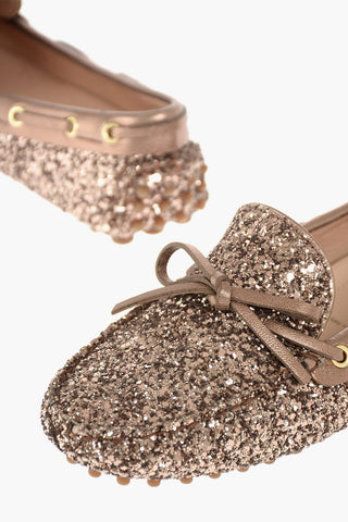 Bow Glitter Loafers