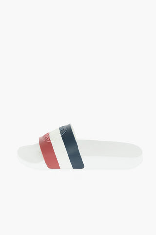 Contrasting Band Logo Rubber Slippers