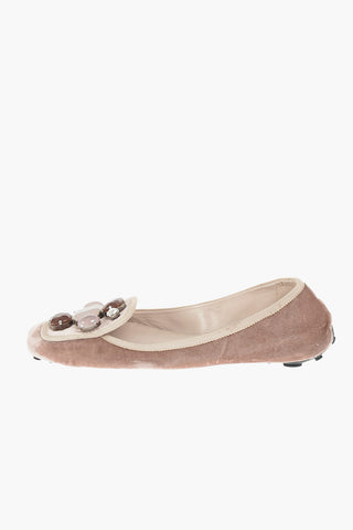 Gemstone Velvet Loafers