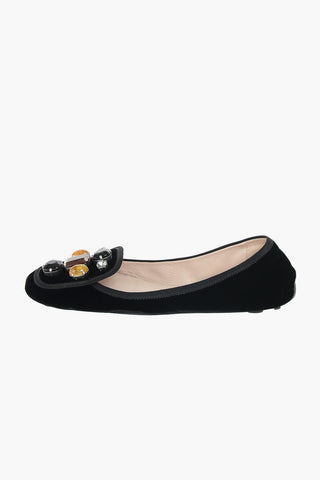 Gemstone Velvet Loafers
