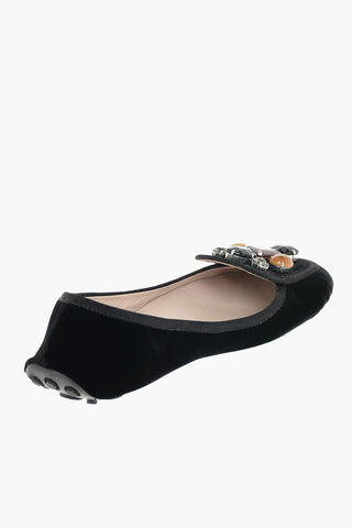 Gemstone Velvet Loafers